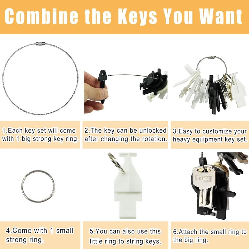 MANUTEX 21 Pcs Dispenser Key Set for Waffle San Ja-mar Geo-rgia Pa-cific to-rk Kim-berly Cl-ark Bra-dley Paper Towel Toilet Paper Soap Dispensers Replacement Keys Cat 74 E114 Key - Image 5